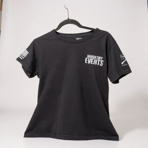 Grunt Style T‎ Shirt XL Women's Black Mandatory Events Voluntold Staff US Flag
